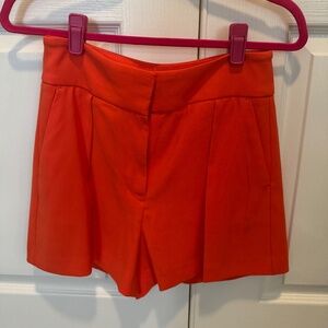 Express Stylist Super High Rise Pleated Tailored Shorts | Size 4